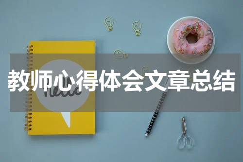 教师心得体会文章总结