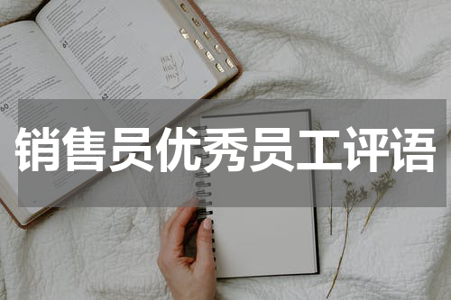 销售员优秀员工评语