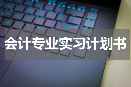 会计专业实习计划书