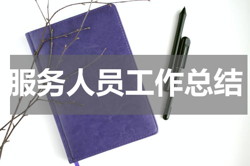 服务人员工作总结