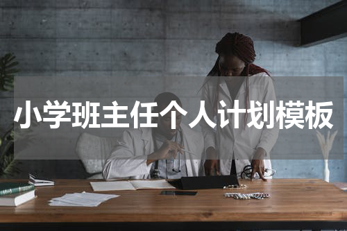 小学班主任个人计划模板