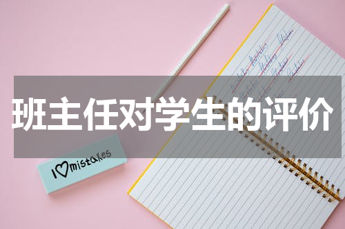 班主任对学生的评价