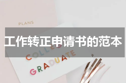 工作转正申请书的范本