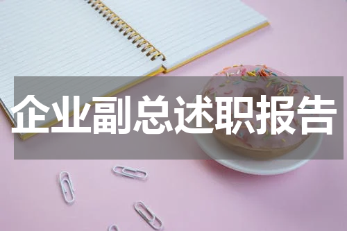 企业副总述职报告