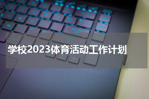 学校2023体育活动工作计划