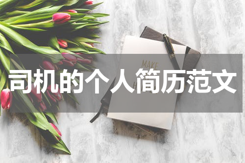司机的个人简历范文