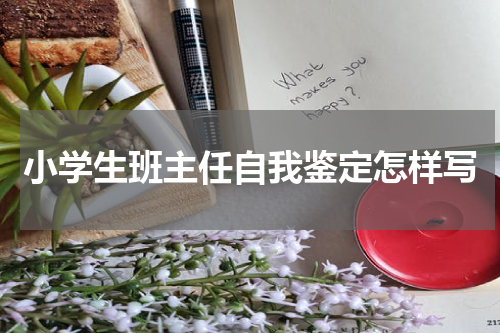 小学生班主任自我鉴定怎样写
