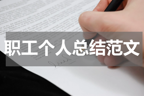 职工个人总结范文