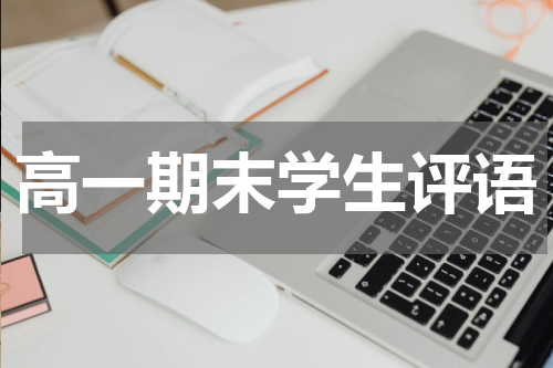 高一期末学生评语