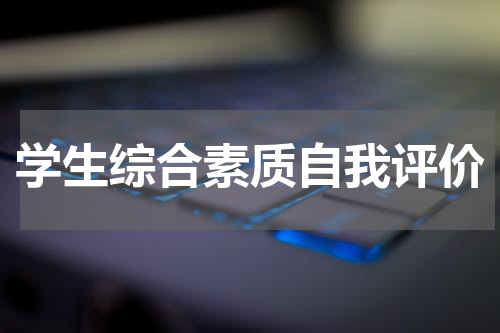学生综合素质自我评价