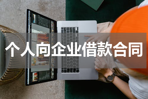 个人向企业借款合同