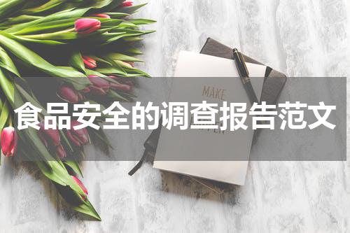 食品安全的调查报告范文