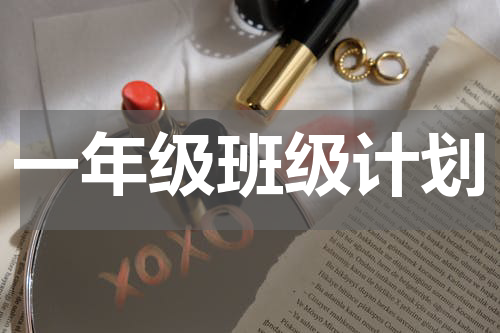 一年级班级计划