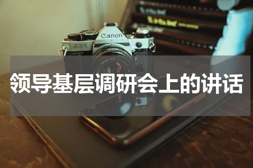 领导基层调研会上的讲话