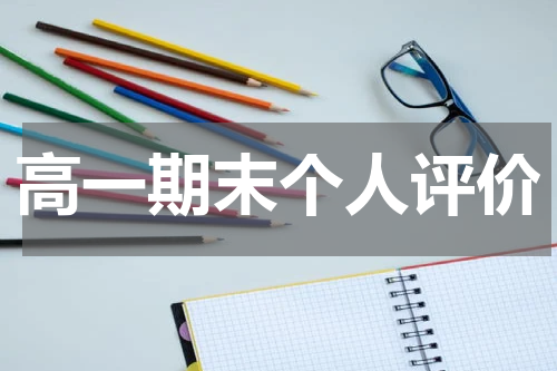 高一期末个人评价