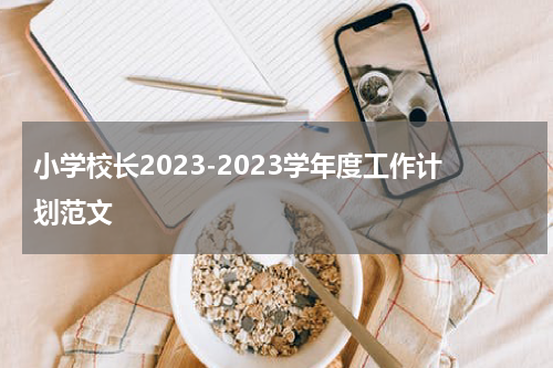 小学校长2023-2023学年度工作计划范文