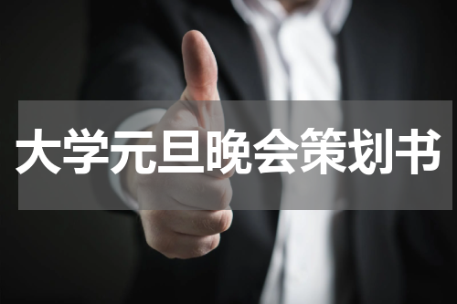大学元旦晚会策划书