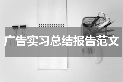 广告实习总结报告范文