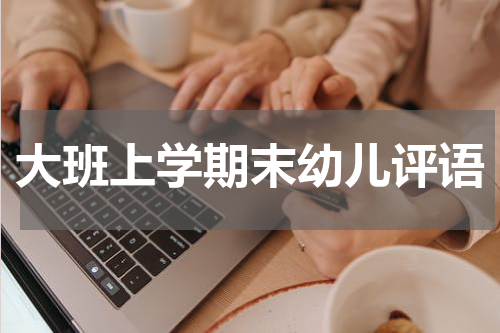大班上学期末幼儿评语