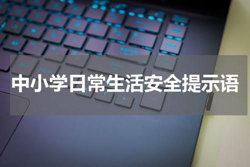 中小学日常生活安全提示语