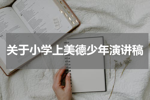 关于小学上美德少年演讲稿