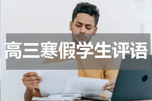 高三寒假学生评语
