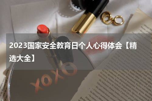 2023国家安全教育日个人心得体会【精选大全】