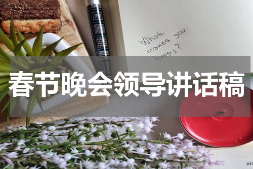 春节晚会领导讲话稿