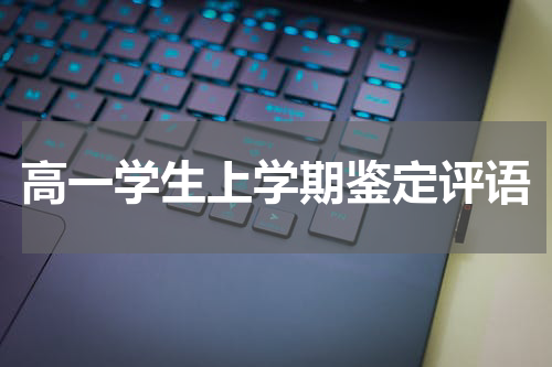 高一学生上学期鉴定评语