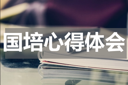国培心得体会