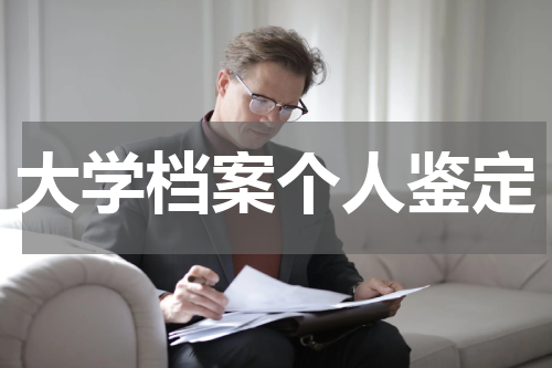 大学档案个人鉴定