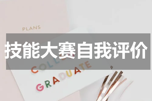 技能大赛自我评价