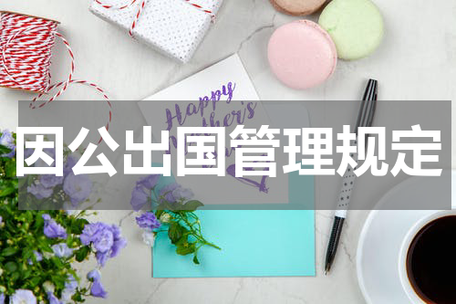 因公出国管理规定