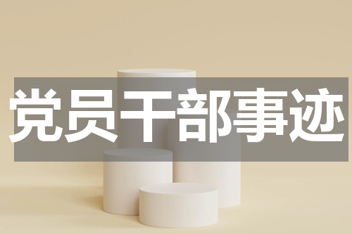 党员干部事迹