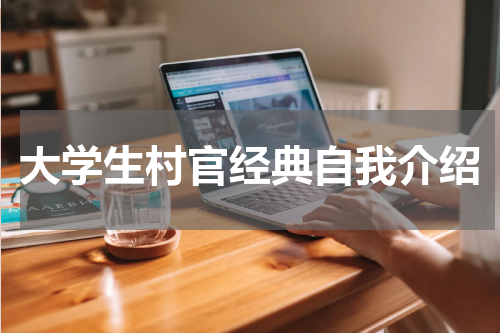大学生村官经典自我介绍