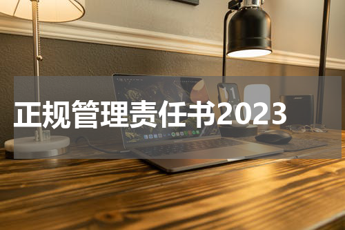 正规管理责任书2023