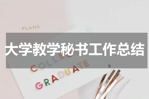大学教学秘书工作总结