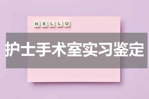护士手术室实习鉴定