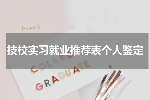 技校实习就业推荐表个人鉴定