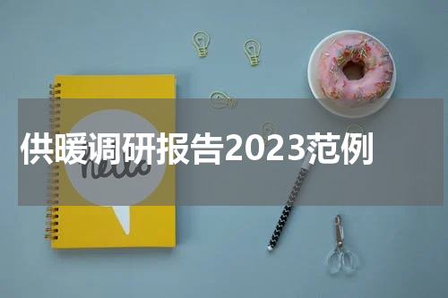 供暖调研报告2023范例