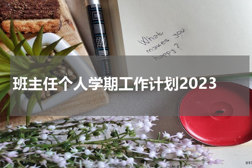 班主任个人学期工作计划2023