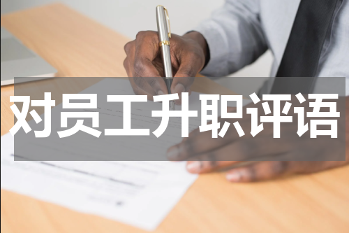对员工升职评语