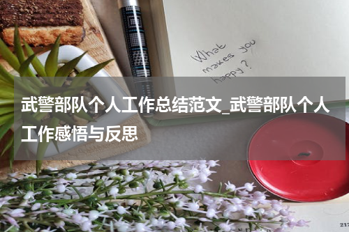 武警部队个人工作总结范文_武警部队个人工作感悟与反思