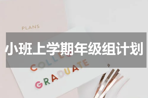 小班上学期年级组计划