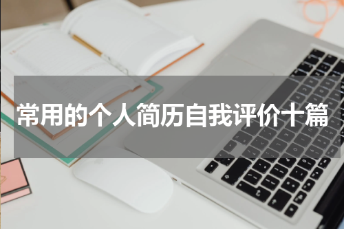 常用的个人简历自我评价十篇