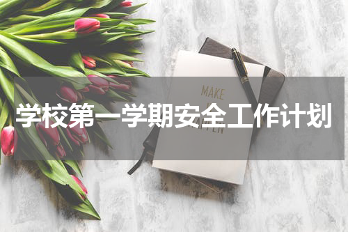学校第一学期安全工作计划