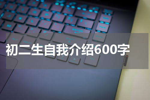 初二生自我介绍600字