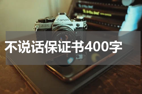 不说话保证书400字