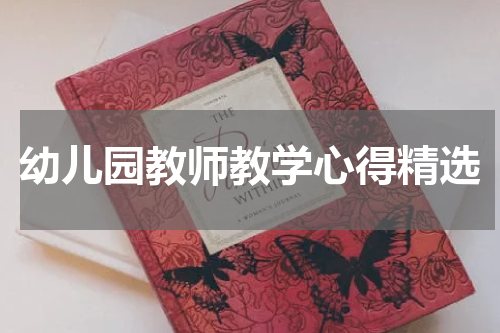 幼儿园教师教学心得精选