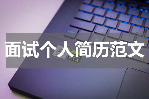 面试个人简历范文